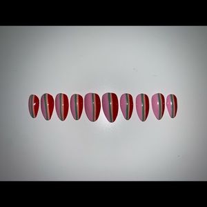 Press on gel nail set